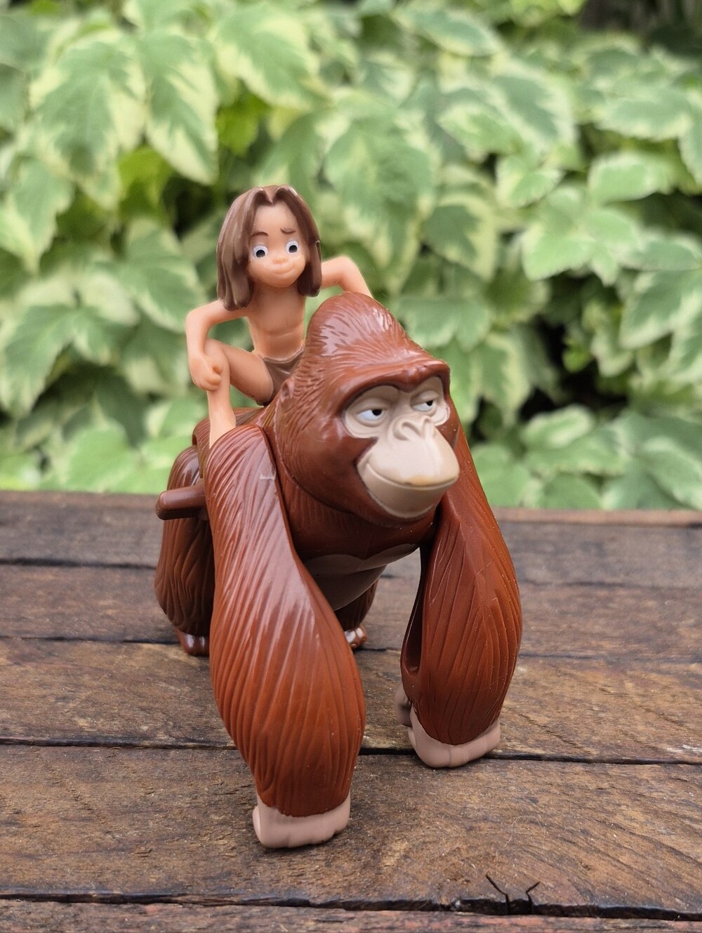 1999 McDonald's Disney Tarzan Kala & Young Tarzan Wind-Up Toy - Like New